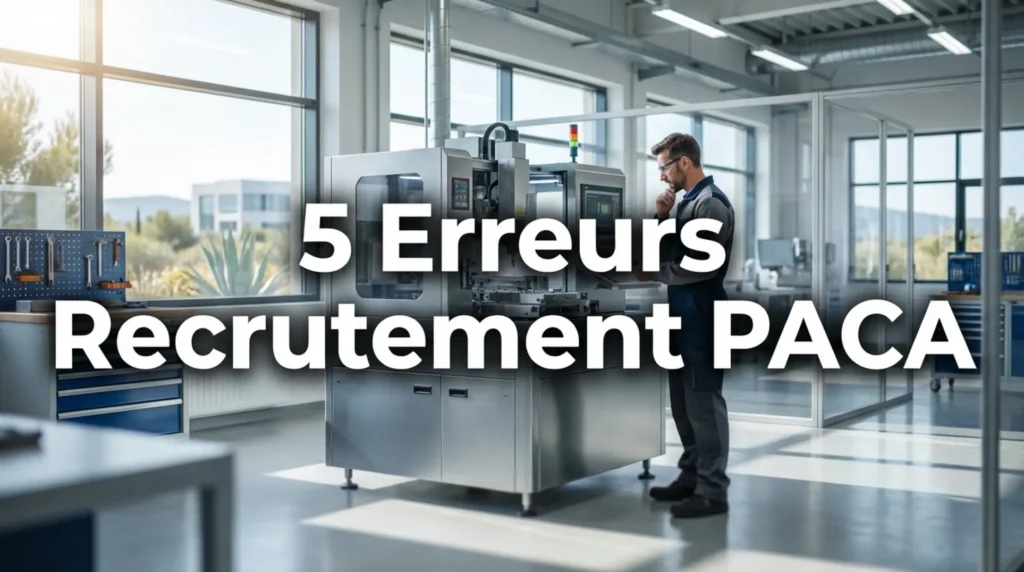 Un technicien expert dans une usine moderne en PACA, illustrant les cinq erreurs de recrutement technique à éviter.