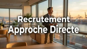 Un chasseur de tête à Marseille planifiant une stratégie de recrutement par approche directe pour l'industrie.